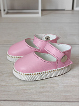 Туфли Pink кожаные для куклы Готц / Gotz 50 см