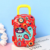 Багажная сумка для куклы - красный чемодан