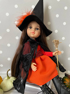 Костюм ведьмочки Halloween для кукол подружек Паола Рейна 32 см Paola Reina HM-TG-1160 #Tiptovara#