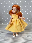 Желтое платье для куклы мини Паола Рейна, 21 см