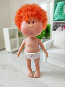 Кукла мальчик Mia Nines d'Onil рыжие волосы без одежды, 30 см