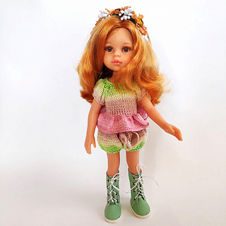 Вязанный комплект с шортами на завязках для куклы Паола Рейна 32 см Paola Reina HM-TV-201 #Tiptovara#