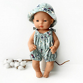 Комбинезон со шляпкой для пупсов 32-35 см N4 (Arias, Minikane, Llorens, Paola Reina)