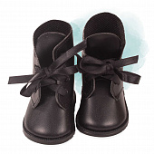 Обувь для куклы Gotz 42-50 см - ботинки на шнуровке черные