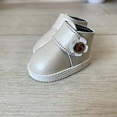 Ботинки кожаные для куклы Little Kidz Gotz, Marina Pau, 35-40 см (перламутр)