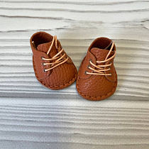 Кожаные ботинки для кукол Pippa / Mia Nines d'Onil, 30 см (рыжие)