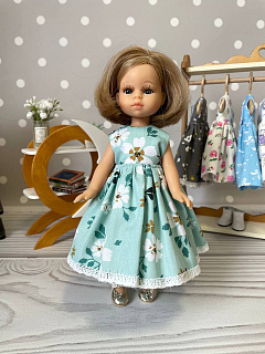 Цветочное платье для куклы Mini Paola Reina, 21 см Paola Reina HM-KS-1002 #Tiptovara#