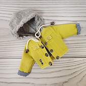 Джинсовая курточка с капюшоном для Паола Рейна (салатовый цвет)