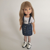 Серые колготы для куклы Paola Reina 32 см - сетка