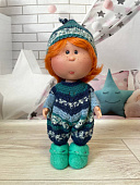 Вязаный костюм с обувью для куклы little Mio Mia Nines d'Onil 23 см