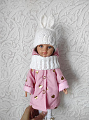 Курточка, шапка и снуд кукольный комплект на зиму для Паола Рейна, 32 см