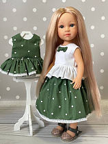 Комплект в горошек (4 предмета) для кукол Paola Reina 32 см и похожих