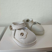 Кожаные белые туфли для кукол Mia Nines d'Onil, 30 см