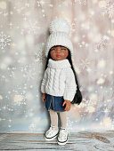Свитер и шапка White для кукол Paola Reina 32 см