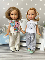 Пижама для куклы мини Паола Рейна, 21 см