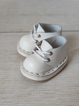 Кожаные ботинки для куклы Little Miа Mio Nines d'Onil, 23 см (белые)