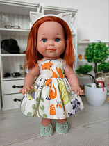 Летнее платье для куклы Бетти Lamagik, 30 см
