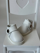 Ботинки кожаные для куклы Little Kidz Gotz, Marina Pau, 35-40 см (белые)