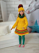 Костюм Одуванчик - одежда для куклы Барби / Barbie, 29 см