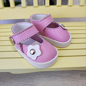 Кожаные туфли на кнопочке для кукол Little Kidz Gotz, Marina Pau, 35-40 см
