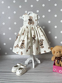 Милое платье Мишка для куклы Paola Reina, 32 см