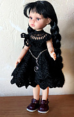 Платье Венсдей для куклы Paola Reina Handmade
