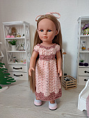 Платье вязаное для куклы Gotz, Lamagik, Llorens 36-45 см