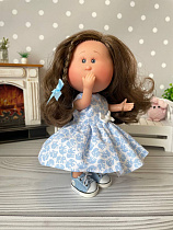 Платье голубое для куклы little Mia Nines d'Onil 23 см