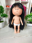 Кукла Mia с черными волосами Nines d'Onil без одежды, 30 см