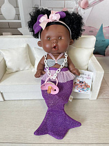 Пупс мулатка Русалка Marina&Pau Pepote Princesses of the sea, 26 см