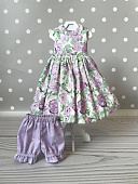 Цветочное платье с панталонами для куклы Паола Рейна 32 см