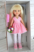 Кукла Паола Рейна Мали в розовом платье и ботинках в горошек