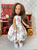Платье в розовые розы для куклы Paola Reina, 32 см