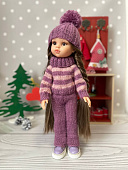 Вязаный костюм с шапкой Handmade для кукол Paola Reina, 32 см
