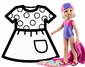 Для кукол 32 см платье недорого