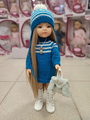 Кукла Mаника Paola Reina в вязаном аутфите с рюкзаком, 32 см