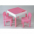 Стол и стул MT-003 698 pink/white #Tiptovara# Tega