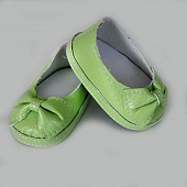 Обувь для Paola Reina- салатовые туфельки лодочки