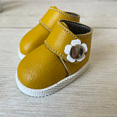 Ботинки кожаные для куклы Little Kidz Gotz, Marina Pau, 35-40 см (горчица)