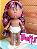 Кукла Little Miа Afro Pink Nines d'Onil без одежды, 23 см