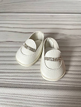 Туфли балетки для кукол Пиппа Миа Нинес 30 см (белые)