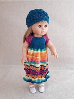Летнее платье для кукол Handmade, 44 см Paola Reina  #Tiptovara#