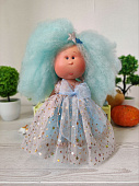 Испанская кукла Mia Nines d'Onil голубые волосы, 30 см