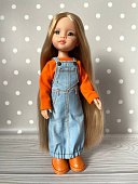Джинсовый сарафан длинный для кукол Паола Рейна 32 см