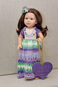 Handmade платье длинное для кукол недорого купить