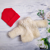 Шуба с красной шапкой для кукол Paola Reina, 32 см