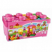 Универсальный  коробка Лего набор Веселая розовая