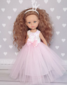 Платье с розовой фатиновой юбкой для куклы Paola Reina, 32 см