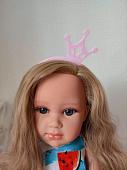 Розовый обруч Корона для кукол Llorens 42 см