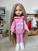 Спортивный костюм Pusheen розовый для кукол Паола Рейна, 32 см
